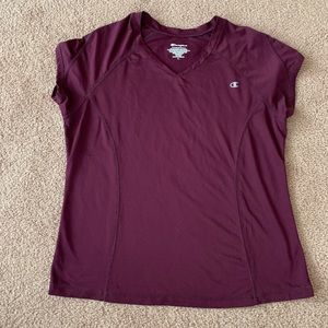 Burgundy workout top
